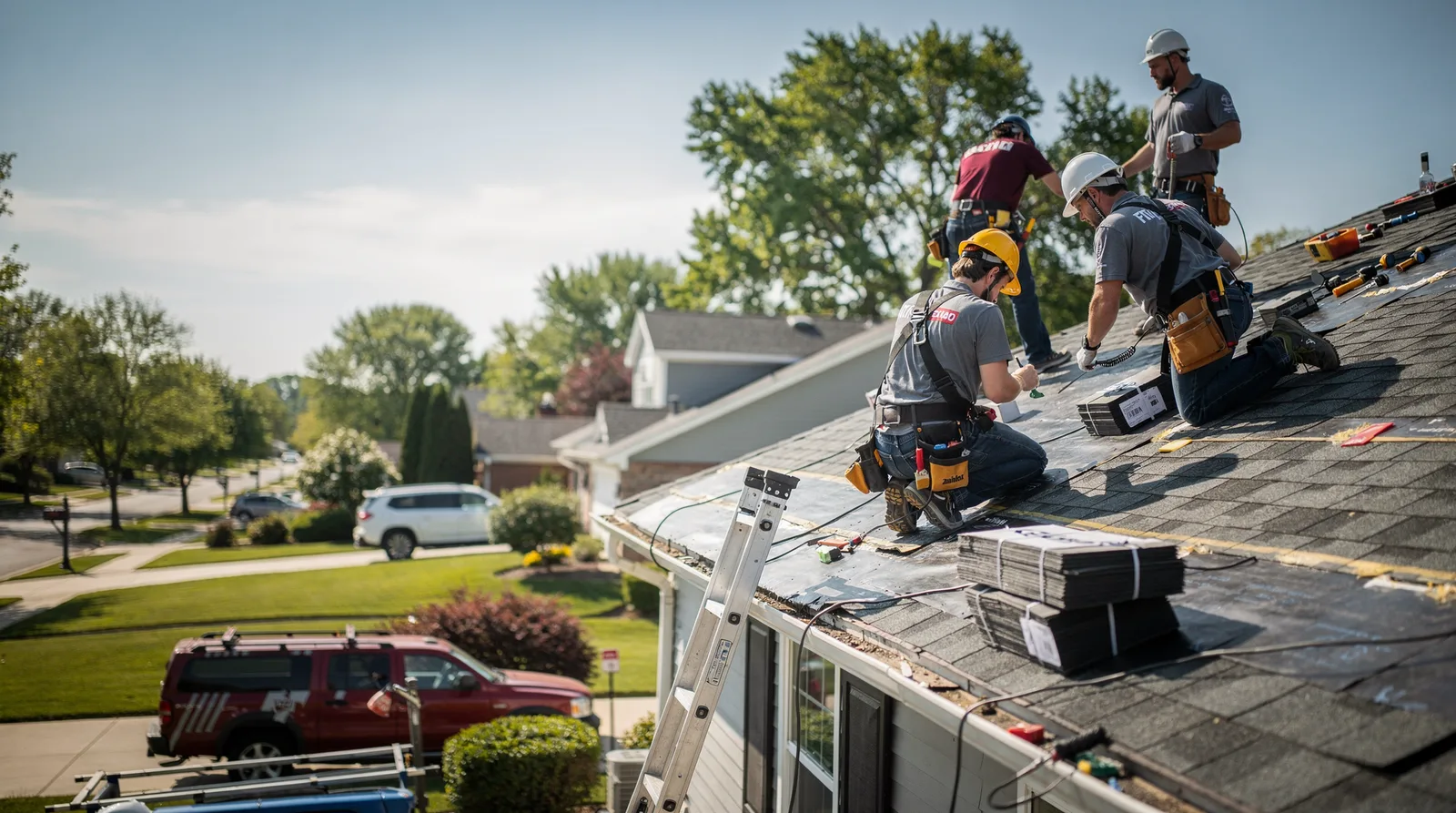 Roof Repair in Woodstock, IL around you